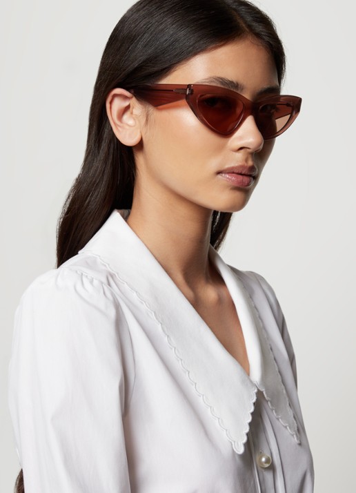 Dolce & Gabbana Crossed Zonnebril DG4439 - voorkant 5 roze