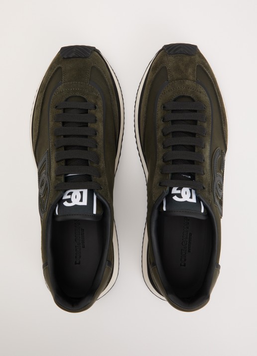 Dolce & Gabbana Cushion sneakers met kalfsleren details - detail 2 bronsgroen