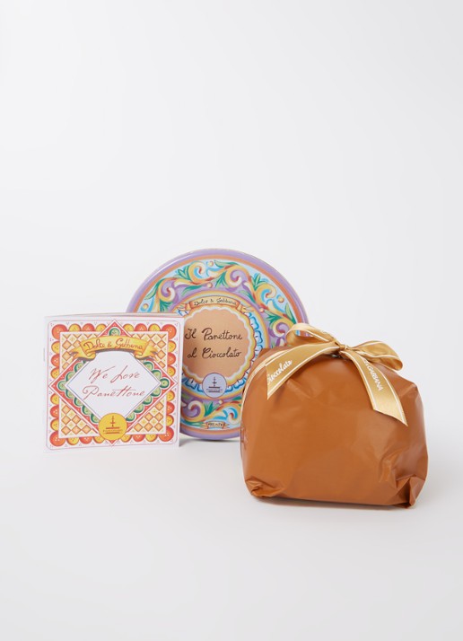 Dolce & Gabbana Panettone Al Cioccolato in bewaarblik 500 gram - voorkant 2 multicolor