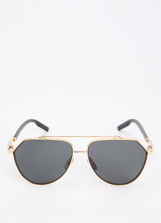 Dolce & Gabbana Piloten zonnebril DG2315   - detail zwart