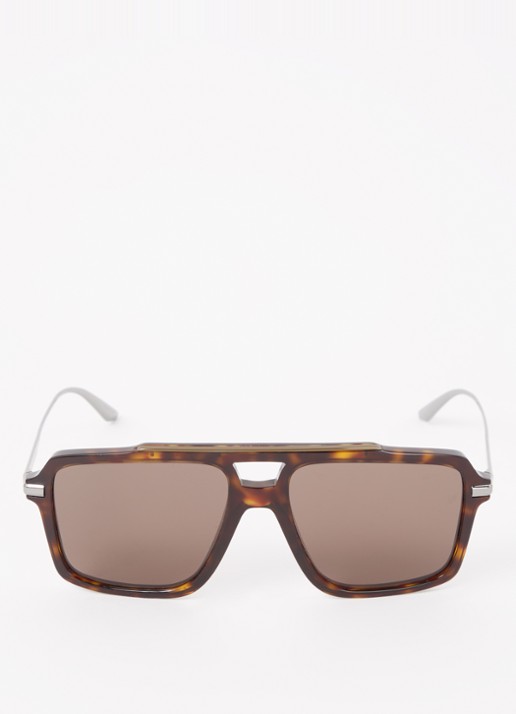 Dolce & Gabbana Piloten zonnebril DG4477 - detail 2 donkerbruin