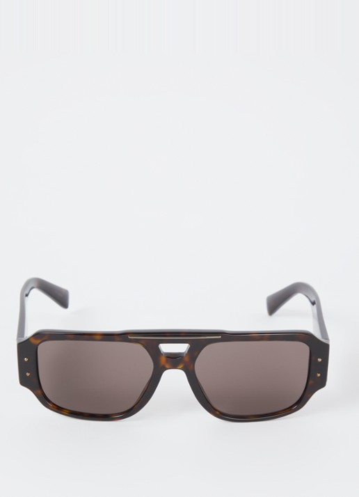 Dolce & Gabbana Piloten zonnebril DG4482  - detail 3 donkerbruin