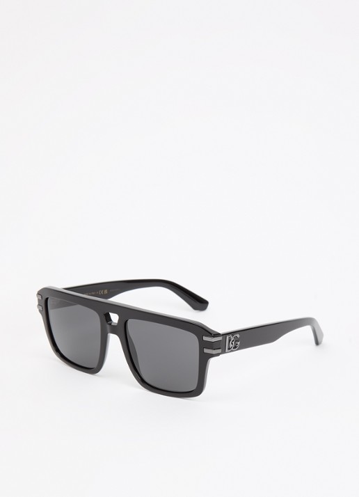 Dolce & Gabbana Piloten zonnebril DG4562 - voorkant zwart