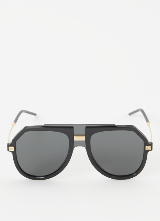 Dolce & Gabbana Piloten zonnebril DG6195 - detail zwart