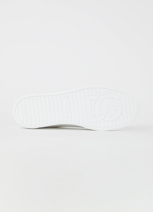 Dolce & Gabbana Portofino sneaker van kalfsleer - detail 5 wit