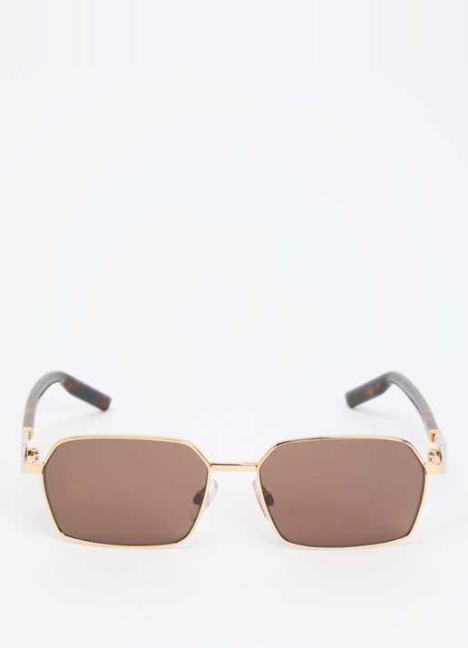 Dolce & Gabbana Retro zonnebril DG2316   - detail 2 donkerbruin