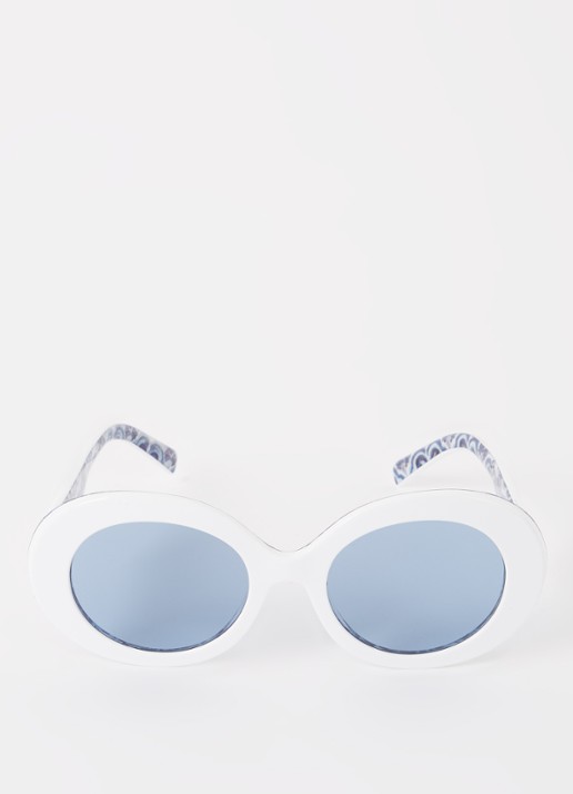 Dolce & Gabbana Retro zonnebril DG4448 - detail wit