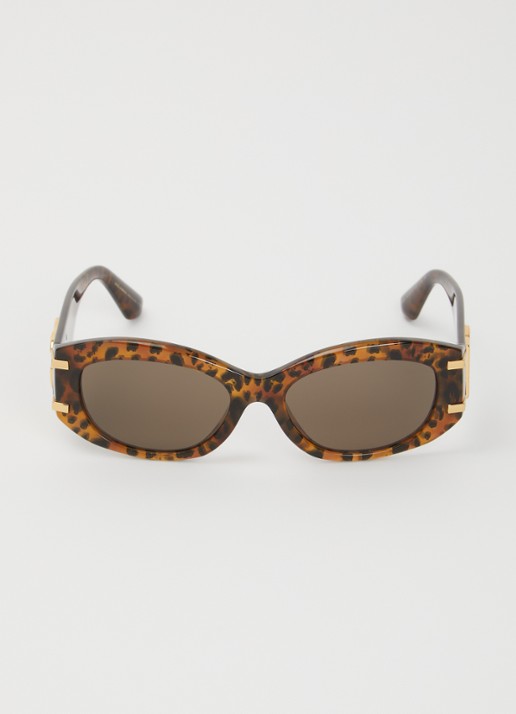 Dolce & Gabbana Retro zonnebril DG4502 - detail bruin
