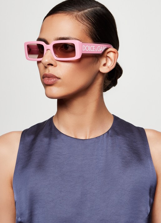 Dolce & Gabbana Retro zonnebril DG6187  - voorkant 2 roze