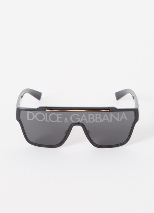 Dolce & Gabbana Shield zonnebril DG6125 - detail 2 zwart