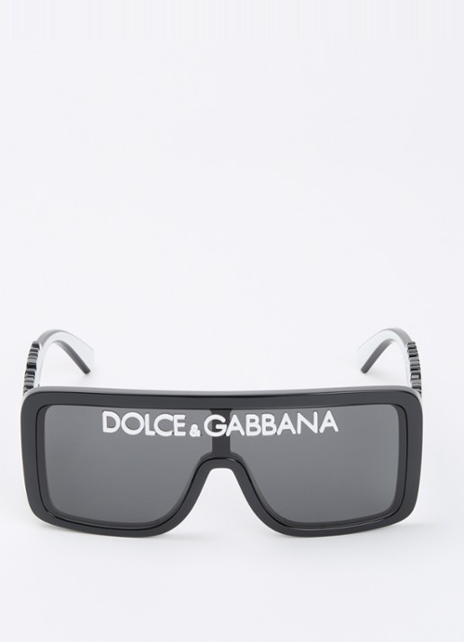 Dolce & Gabbana Shield zonnebril DG6204 - detail 2 zwart