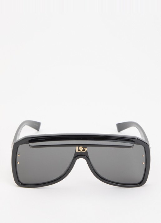 Dolce & Gabbana Shield zonnebril DG6205 - detail donkergrijs