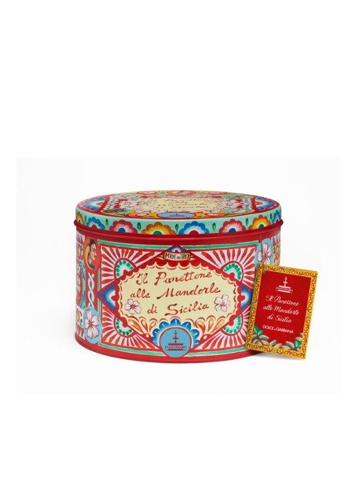 Dolce & Gabbana Siciliaanse amandelen Panettone in bewaarblik 1kg - assorti - voorkant 2 undefined
