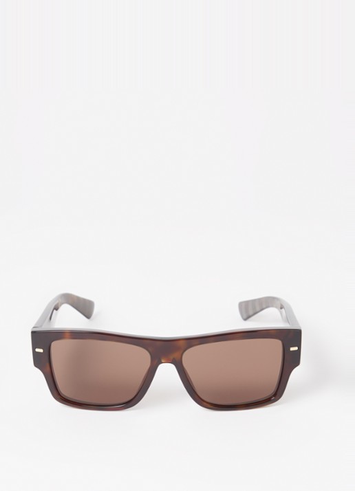 Dolce & Gabbana Wayfarer zonnebril DG4451 - detail bruin