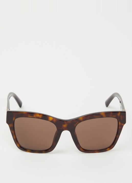 Dolce & Gabbana Wayfarer zonnebril DG4512 - detail 2 donkerbruin