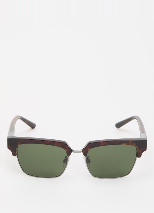 Dolce & Gabbana Wayfarer zonnebril DG4522 - detail donkerbruin