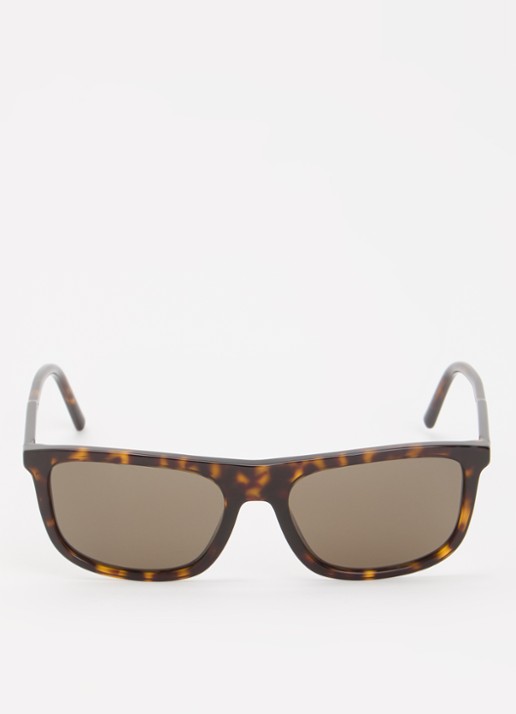 Dolce & Gabbana Wayfarer zonnebril DG4542 - detail donkerbruin