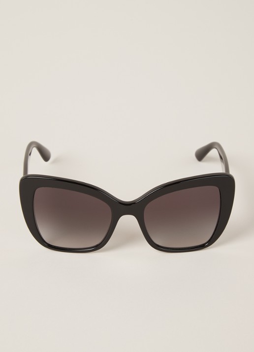 Dolce & Gabbana Zonnebril DG4348 - voorkant 2 zwart