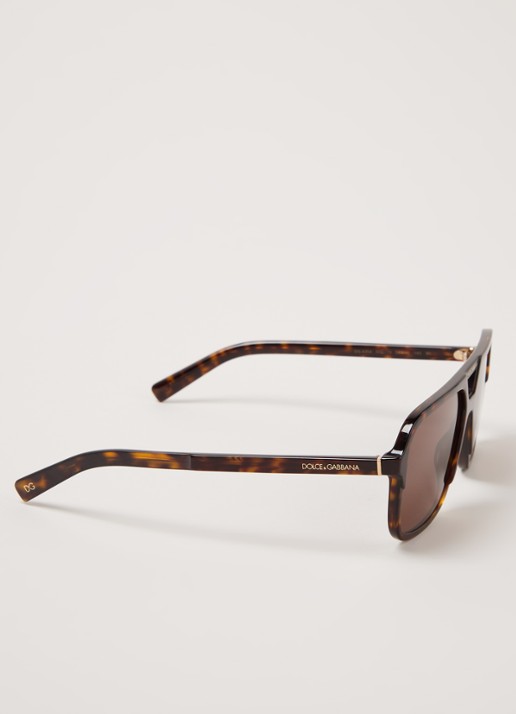 Dolce & Gabbana Zonnebril DG4354 - detail 2 donkerbruin