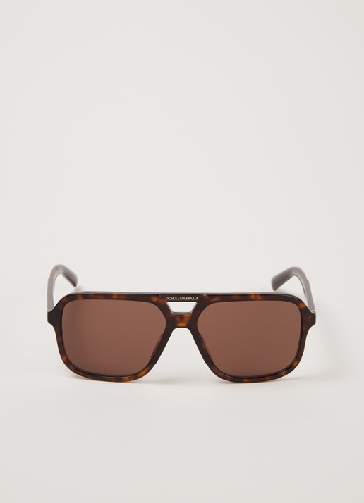 Dolce & Gabbana Zonnebril DG4354 - voorkant 5 donkerbruin