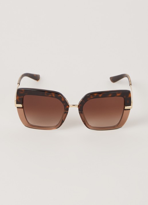Dolce & Gabbana Zonnebril DG4373 - voorkant 4 donkerbruin