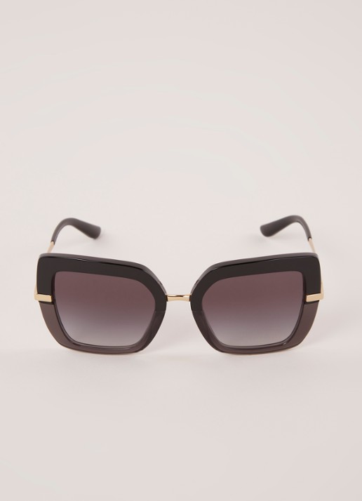 Dolce & Gabbana Zonnebril DG4373 - voorkant 2 zwart