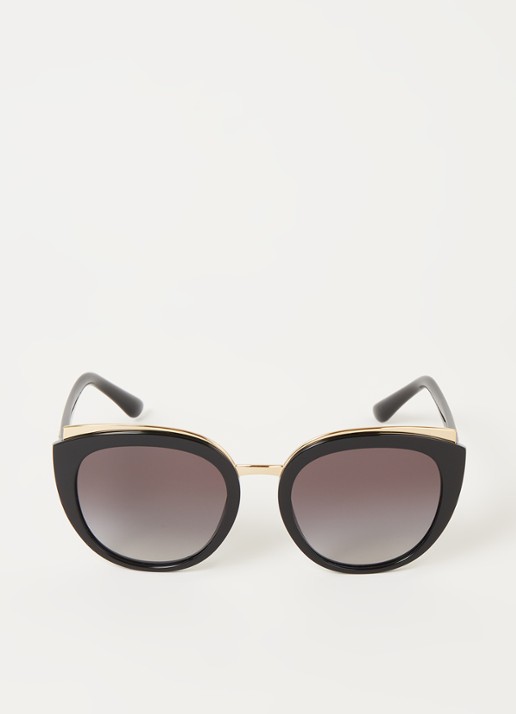 Dolce & Gabbana Zonnebril DG4383 - voorkant 2 zwart