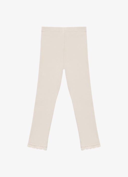 Donsje Amsterdam Affy legging in katoenblend - achterkant 3 beige