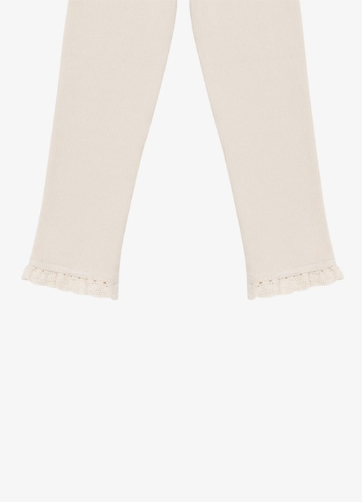 Donsje Amsterdam Affy legging in katoenblend - detail 7 beige