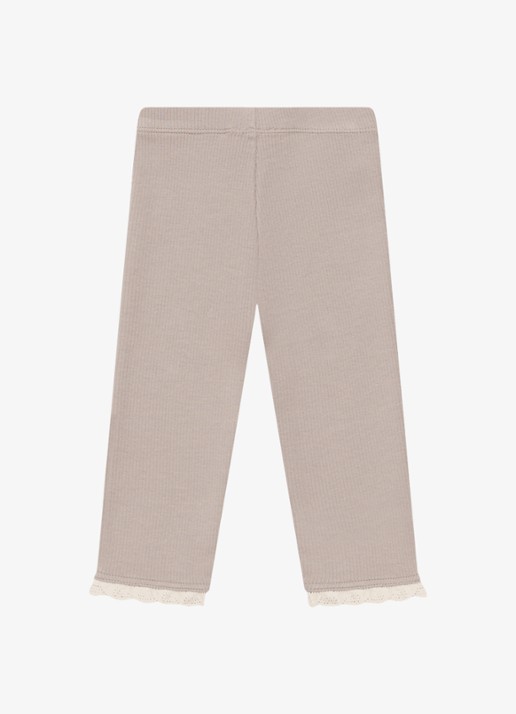Donsje Amsterdam Affy legging met ribstructuur - achterkant 3 oudroze