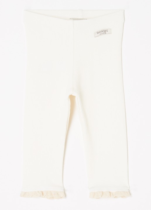 Donsje Amsterdam Affy Leggings - voorkant gebroken wit