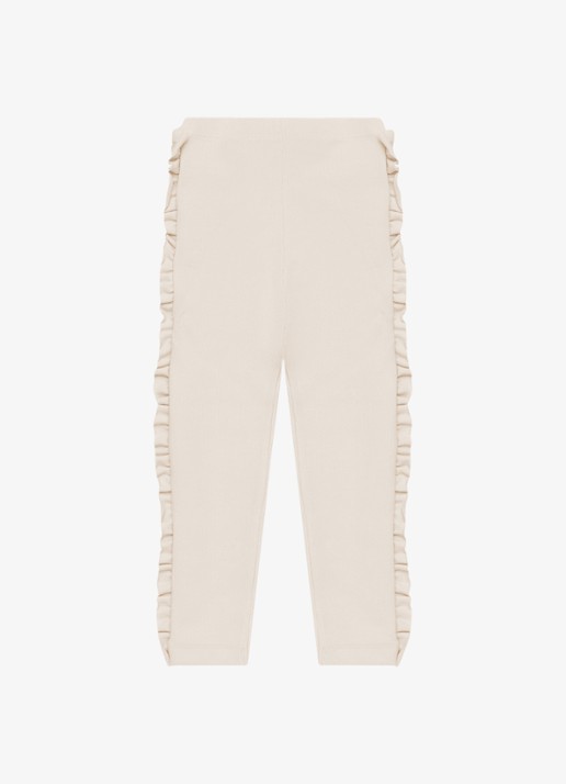 Donsje Amsterdam Audun legging met ruches - achterkant creme