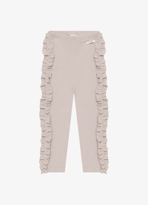 Donsje Amsterdam Audun legging met ruches - voorkant 3 oudroze
