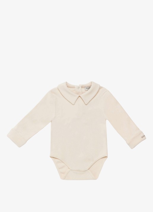 Donsje Amsterdam Bienkes romper in katoenblend - voorkant 4 wit