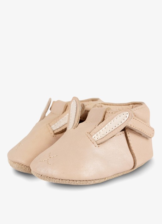 Donsje Amsterdam Blinc Pink Bunny babyschoentje van leer