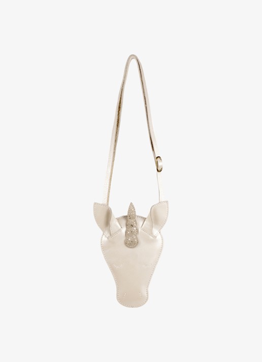 Donsje Amsterdam Blinc Unicorn crossbody tas - achterkant gebroken wit