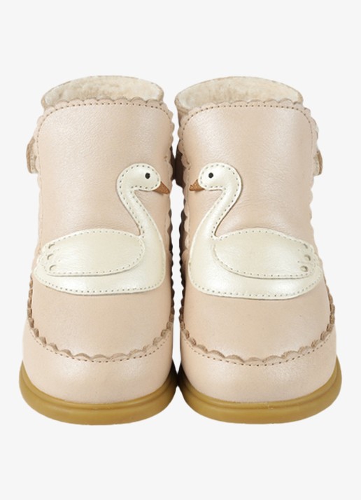 Donsje Amsterdam Boots met borduring - achterkant 3 beige