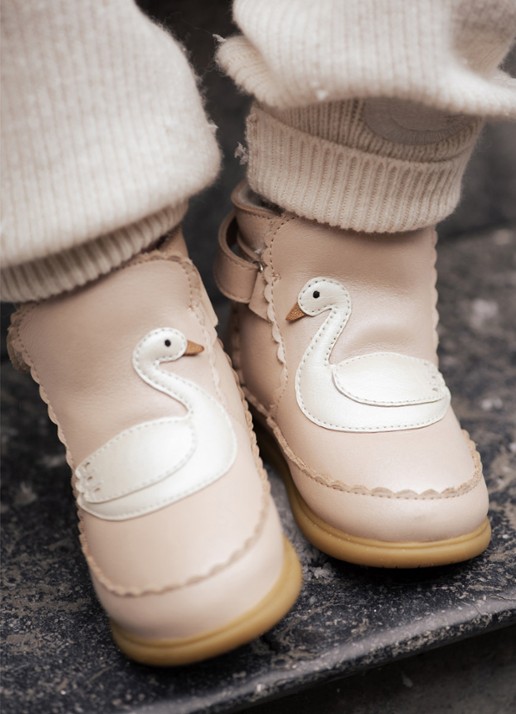 Donsje Amsterdam Boots met borduring - voorkant 2 beige