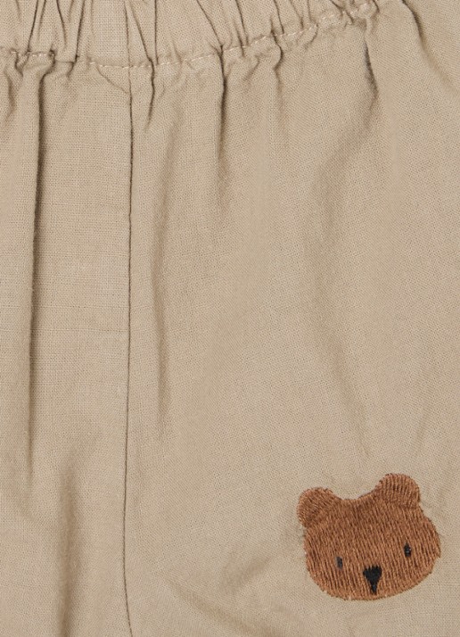 Donsje Amsterdam Carson bloomer van  katoen - detail 4 khaki
