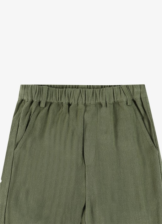 Donsje Amsterdam Dado pantalon met steekzakken - detail 4 groen