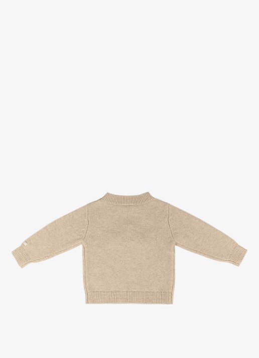 Donsje Amsterdam Denn Merino Wool Sweater | Bear - achterkant beige