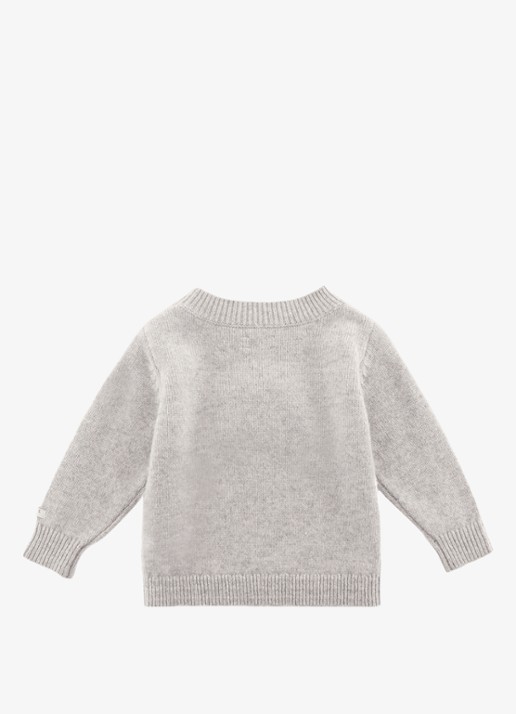Donsje Amsterdam Denn Merino Wool Sweater | Lammy - achterkant 6 grijsmele