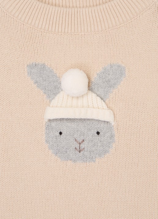 Donsje Amsterdam Denn Merino Wool Sweater | Lammy - detail 3 creme