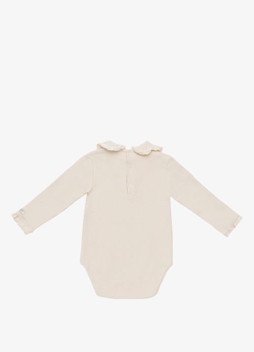 Donsje Amsterdam Diete romper met kraag - achterkant beige