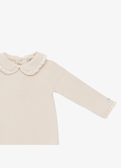 Donsje Amsterdam Diete romper met kraag - detail 2 beige