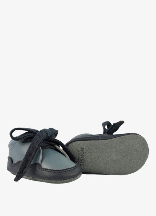 Donsje Amsterdam Duuk sneaker van leer - detail 4 blauw