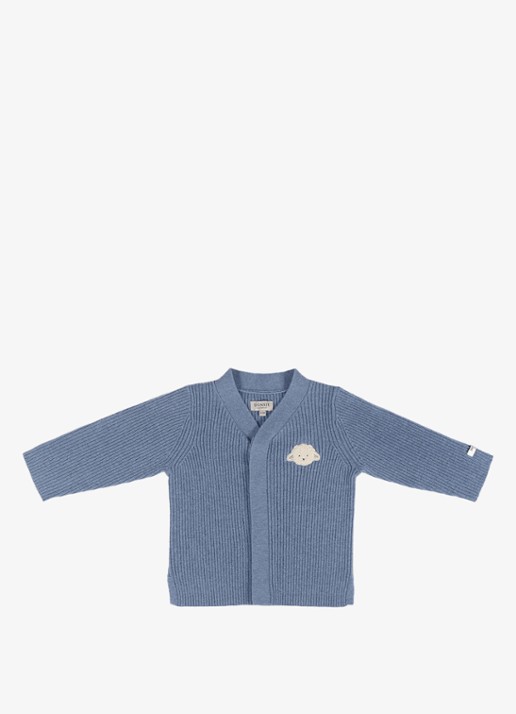 Donsje Amsterdam Fennie ribgebreid vest met borduring