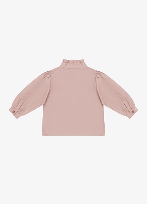 Donsje Amsterdam Fini blouse met opstaande kraag - achterkant 2 roze