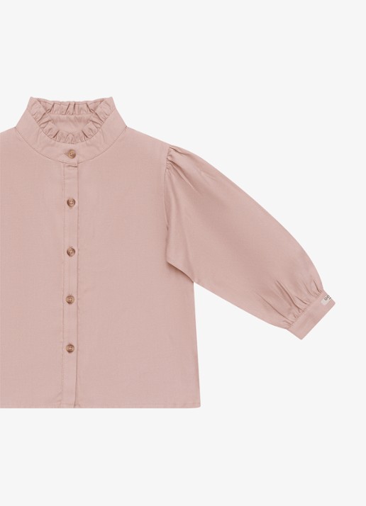 Donsje Amsterdam Fini blouse met opstaande kraag - detail 3 roze