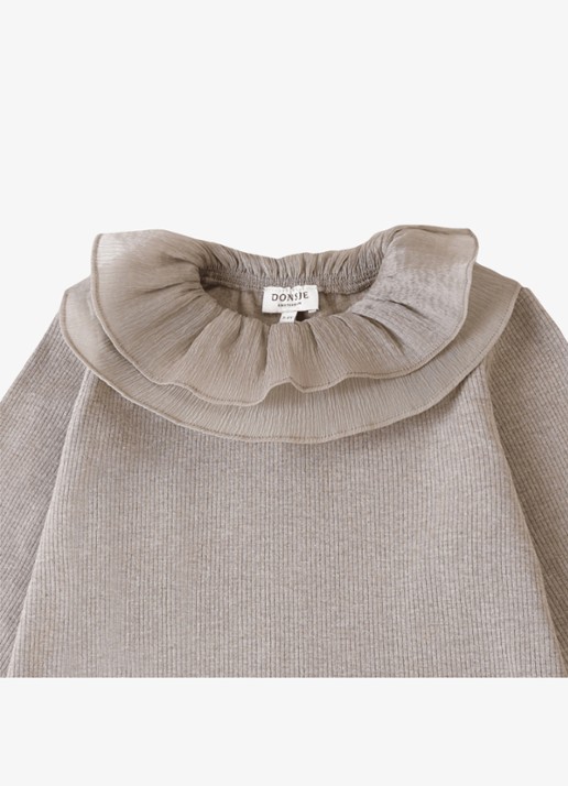 Donsje Amsterdam Florentien Top - detail 4 bruin